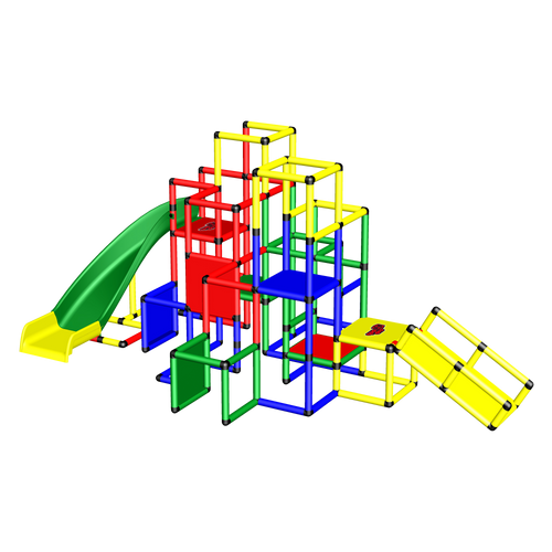 Climbing Pyramid + Upgrade Kit + Curved Slide