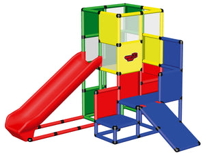 Play Tower with Integrated Slide and Baby Slide