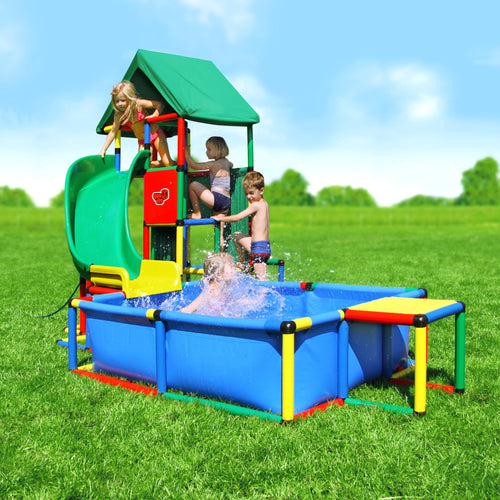 Universal + Curved Slide + Pool L