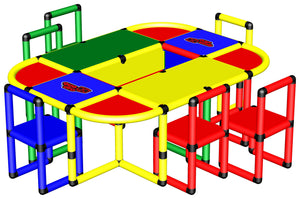 Play Table with 6 Chairs